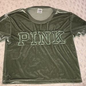 Pink Victoria’s Secret crop top